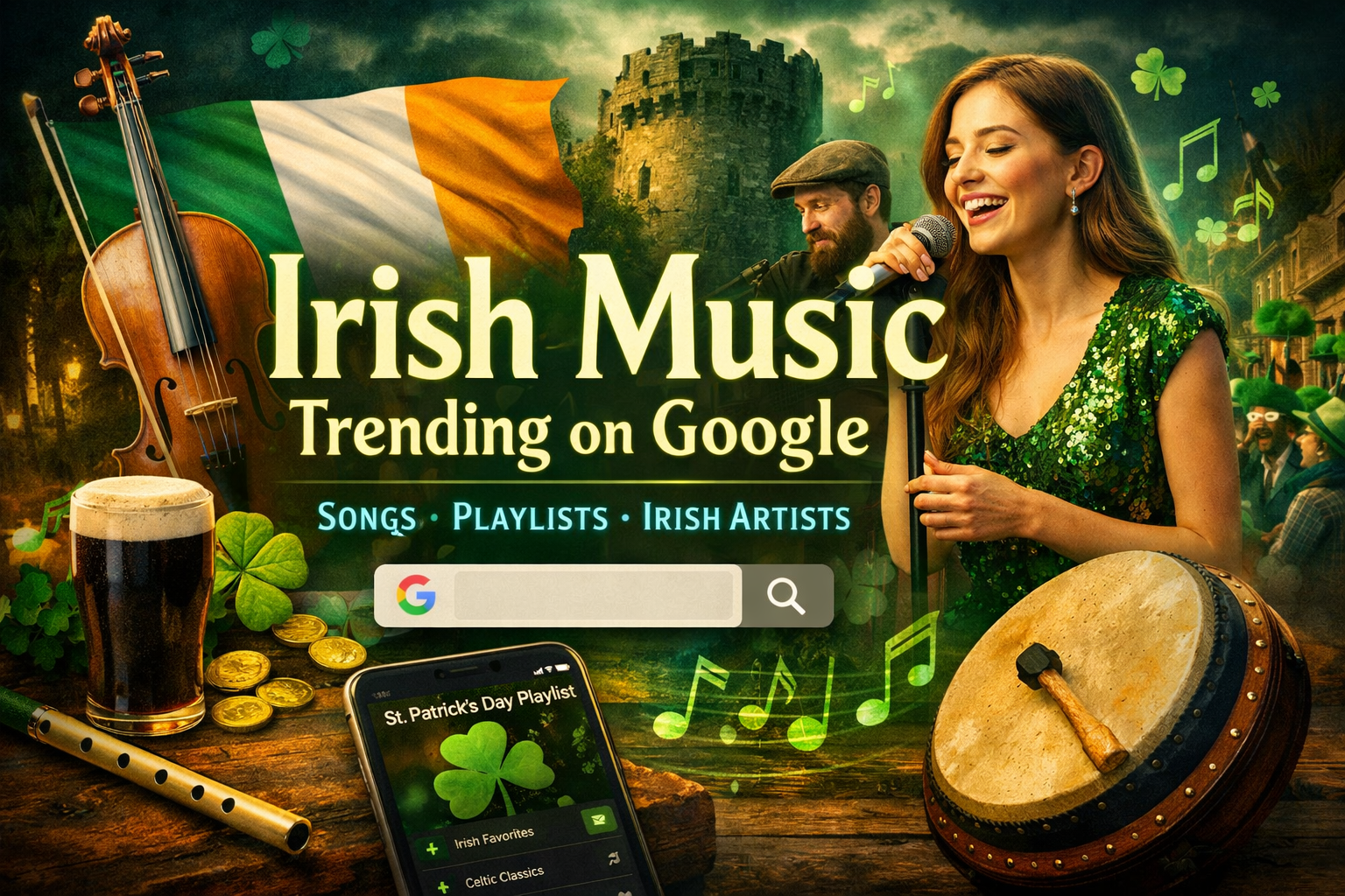Irish music trending Google Trends traditional Irish songs modern Irish artists 2026