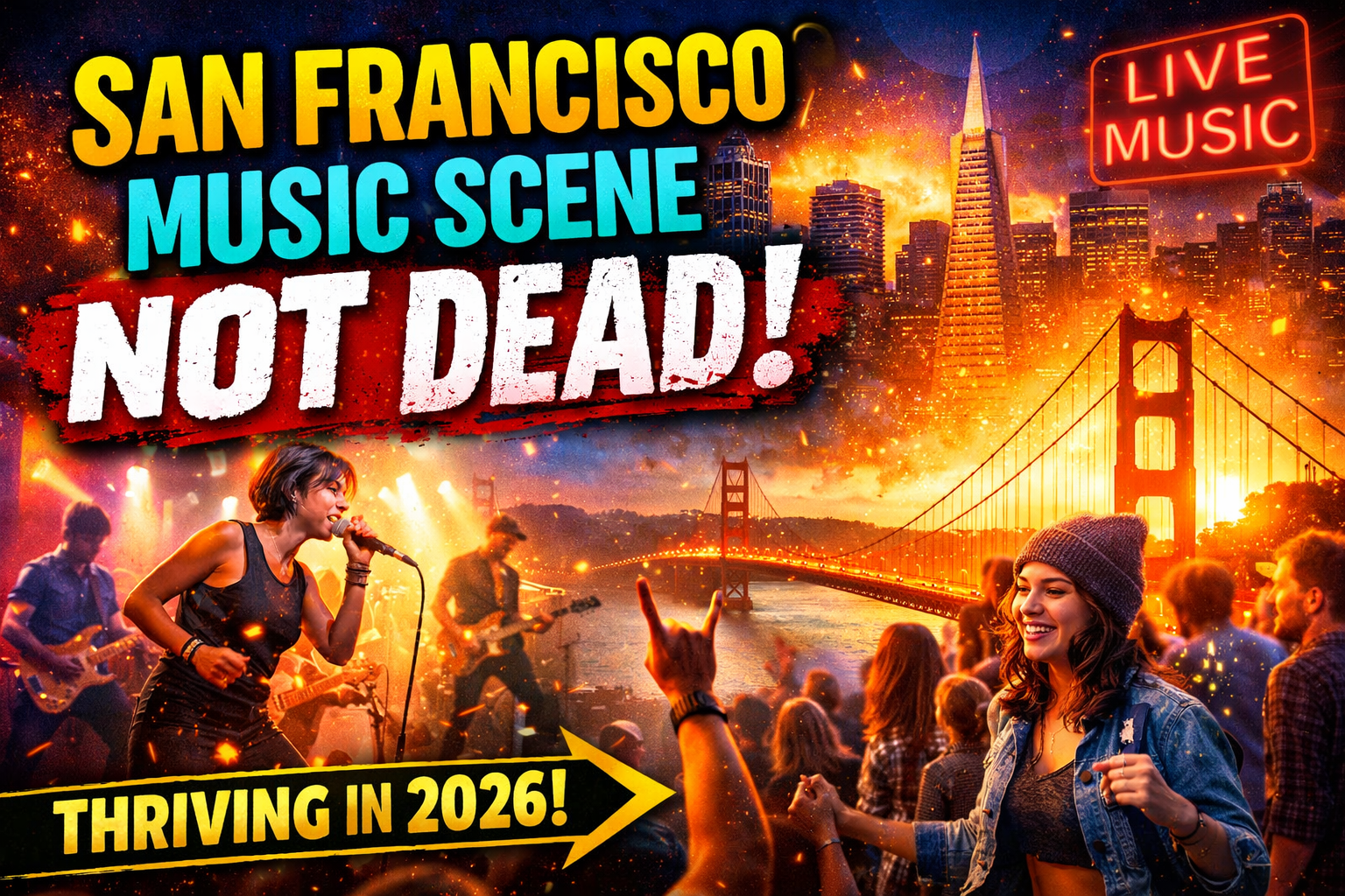 San Francisco live music scene 2026 indie concerts