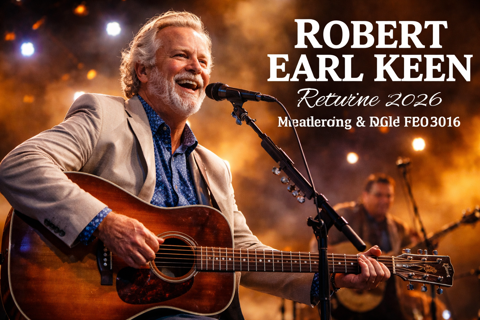 Robert Earl Keen comeback tour 2026 live performance