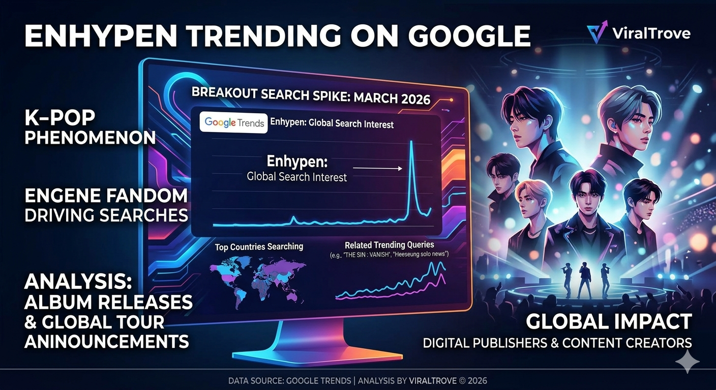 Enhypen trending on Google Trends K-pop search interest analysis