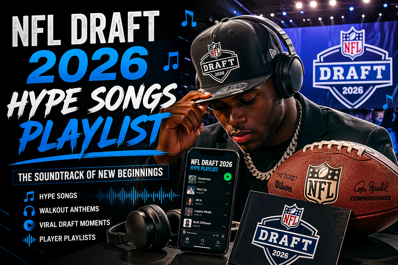 NFL Draft 2026 music trends viral songs draft hype playlists athlete entrance music