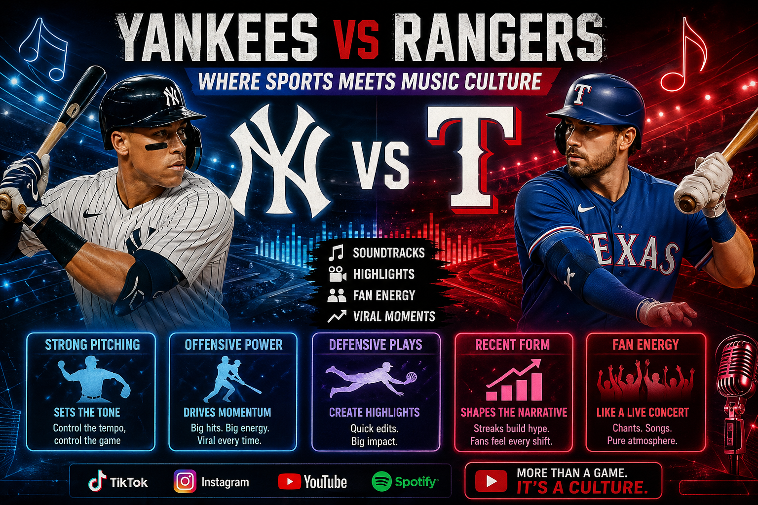 Yankees vs Rangers Game Atmosphere