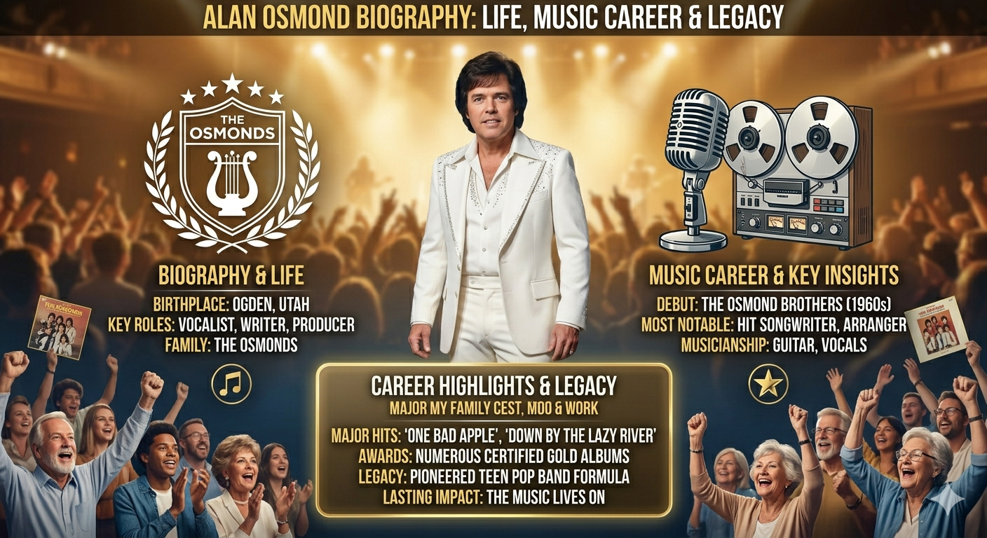 Alan Osmond biography life career legacy Osmonds