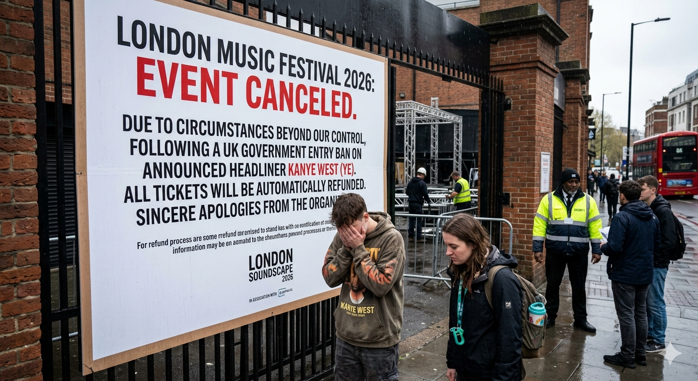 London Music Festival Canceled Kanye West 2026