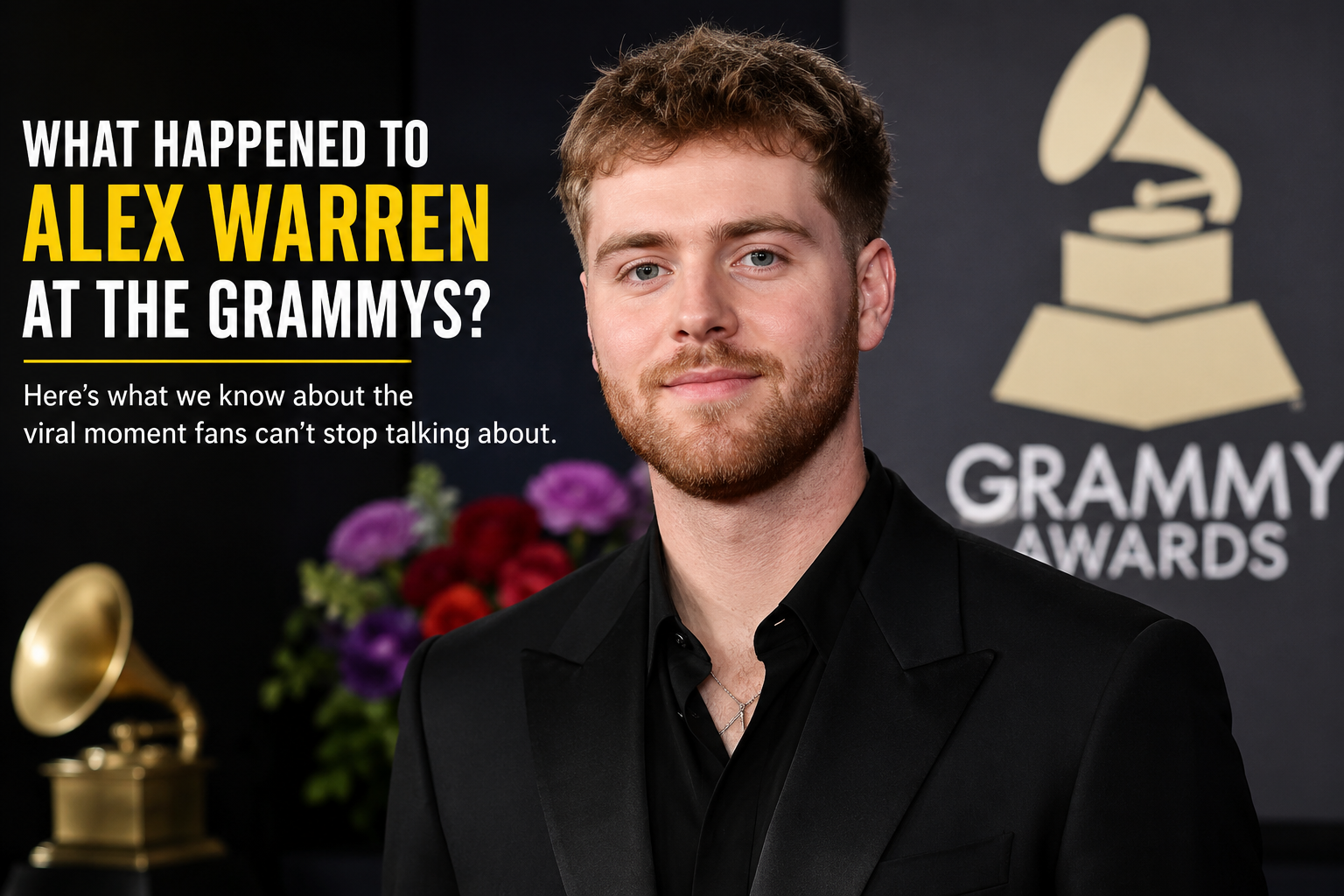 What happened to Alex Warren at the Grammys explained