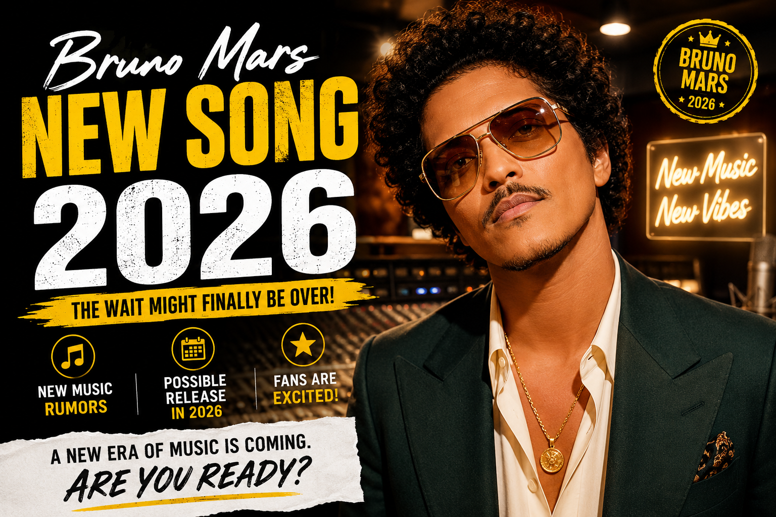 Bruno Mars new song 2026 rumors and comeback news