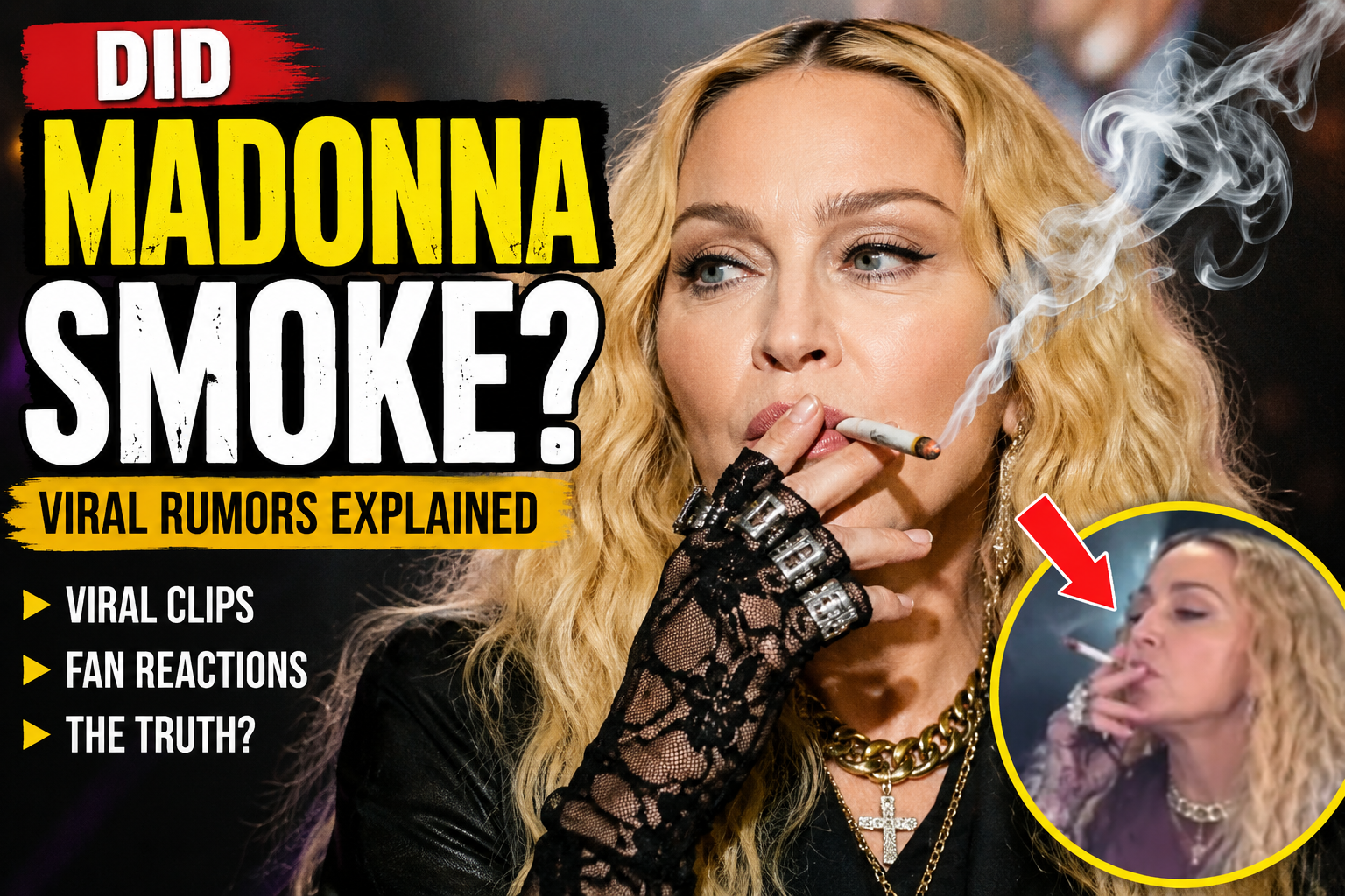 Did Madonna smoke rumors explained and viral reaction online