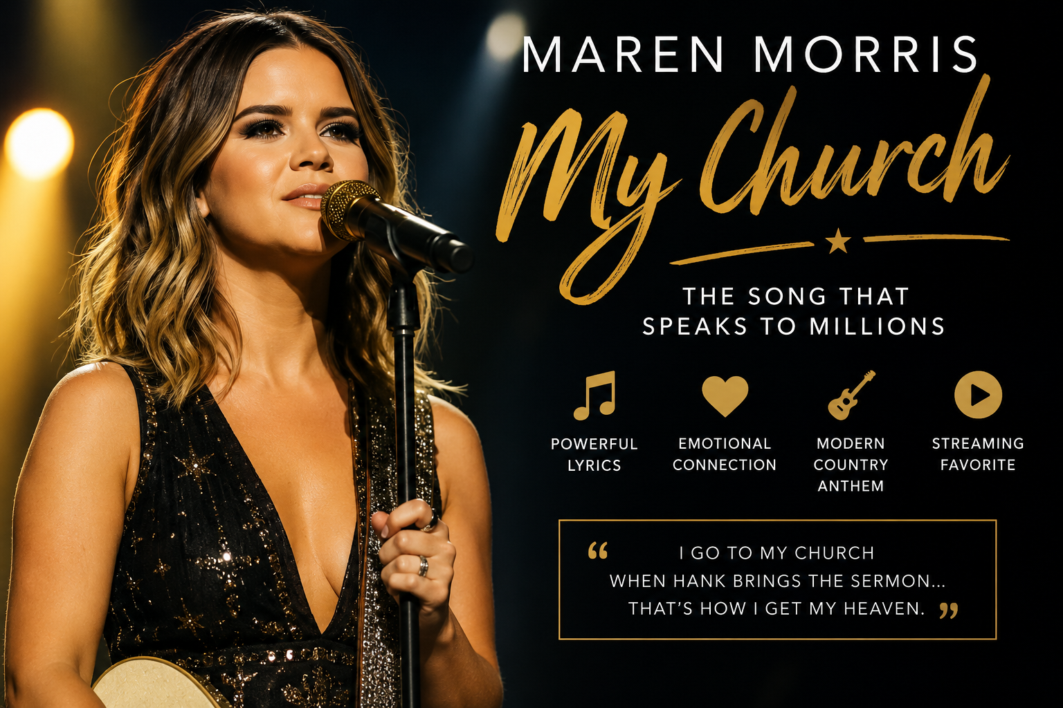 Maren Morris My Church country song success and meaning