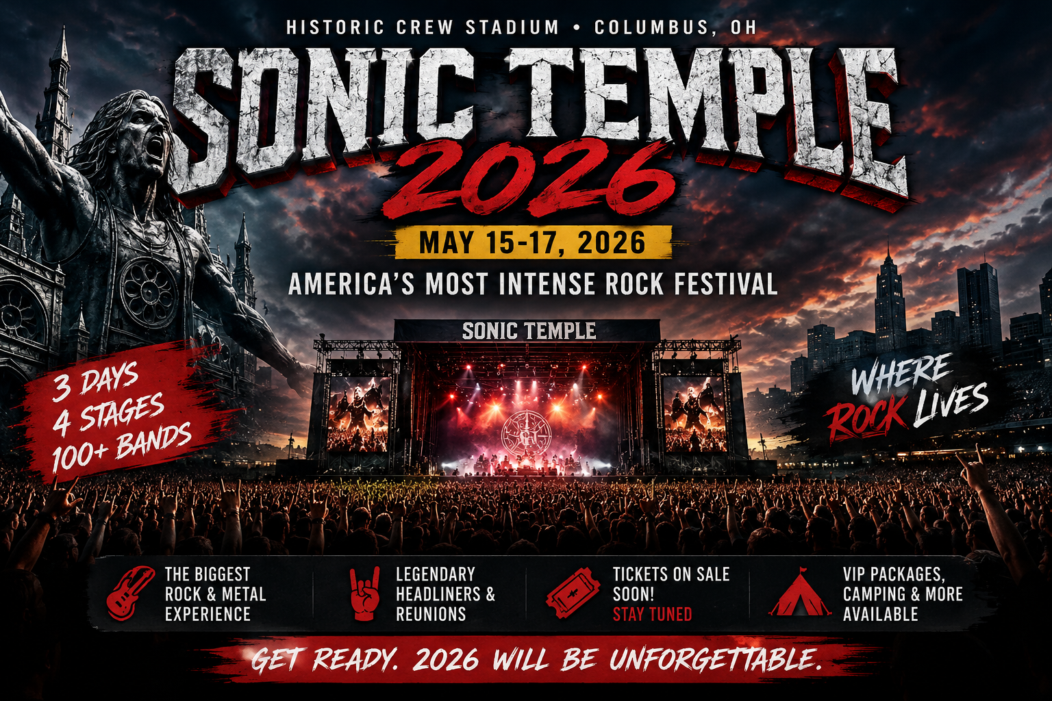 sonic temple 2026 festival lineup and ticket updates