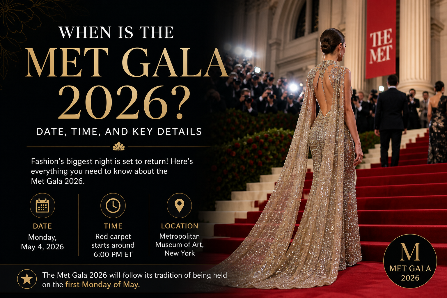 when is the met gala 2026 red carpet New York fashion event