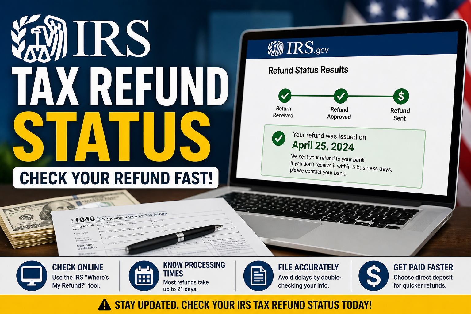 Internal Revenue Service IRS tax updates filing refunds government taxes
