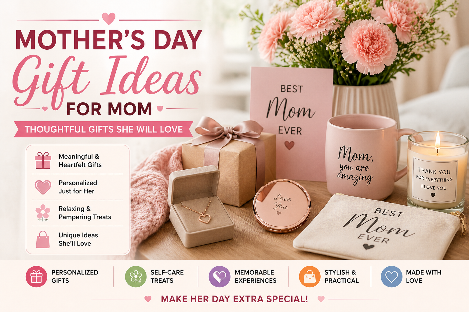 Mothers Day gift ideas thoughtful presents for mom