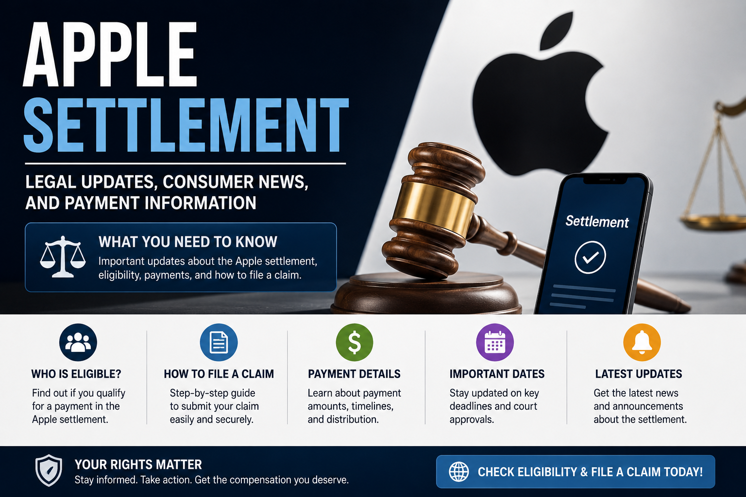 Apple settlement legal updates consumer payment information
