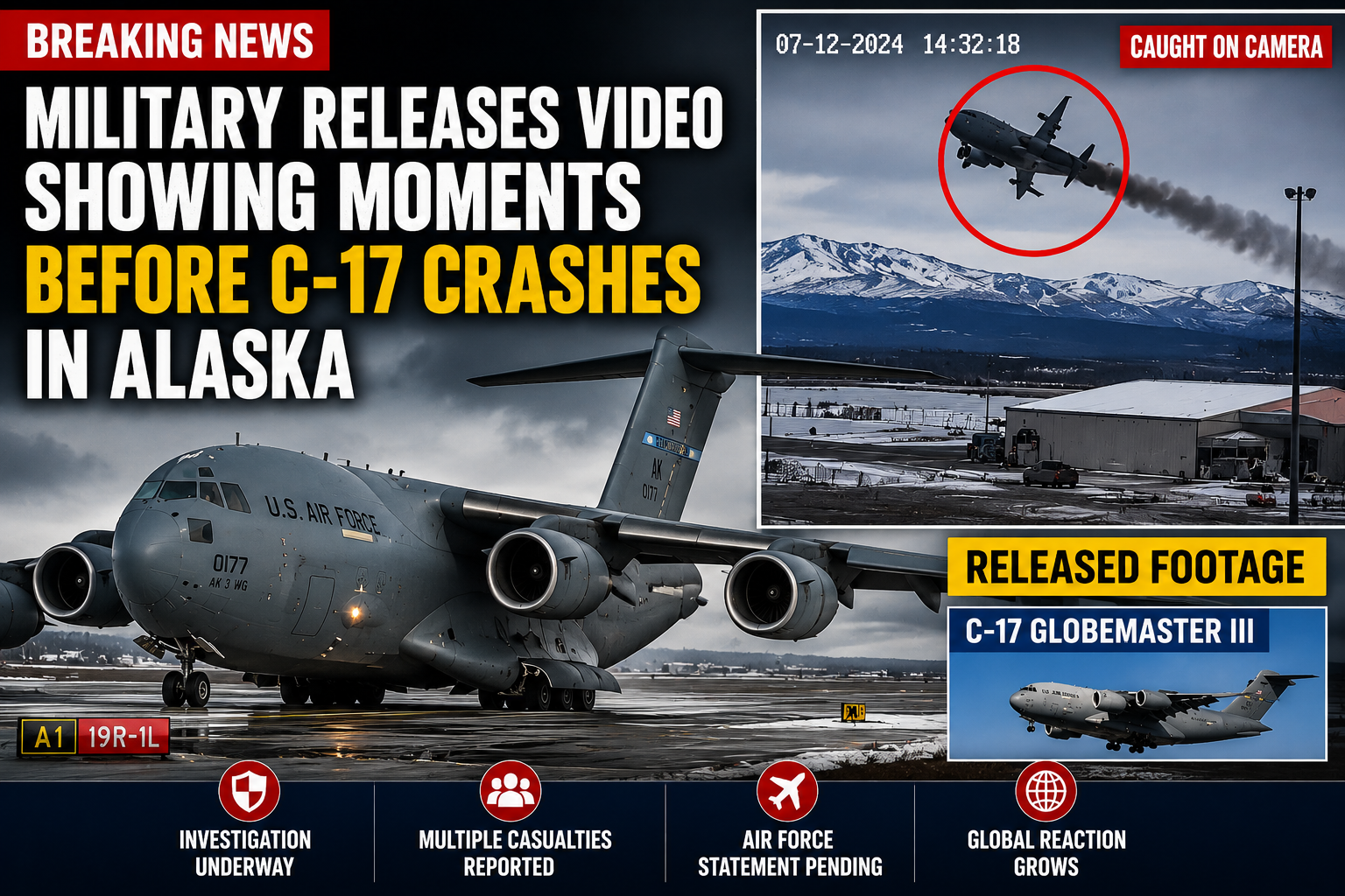 C-17 crash Alaska military aircraft incident