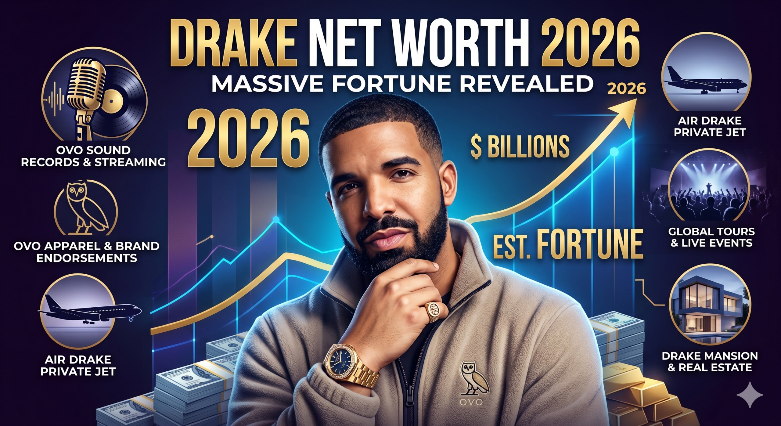 Drake net worth and luxury lifestyle in 2026