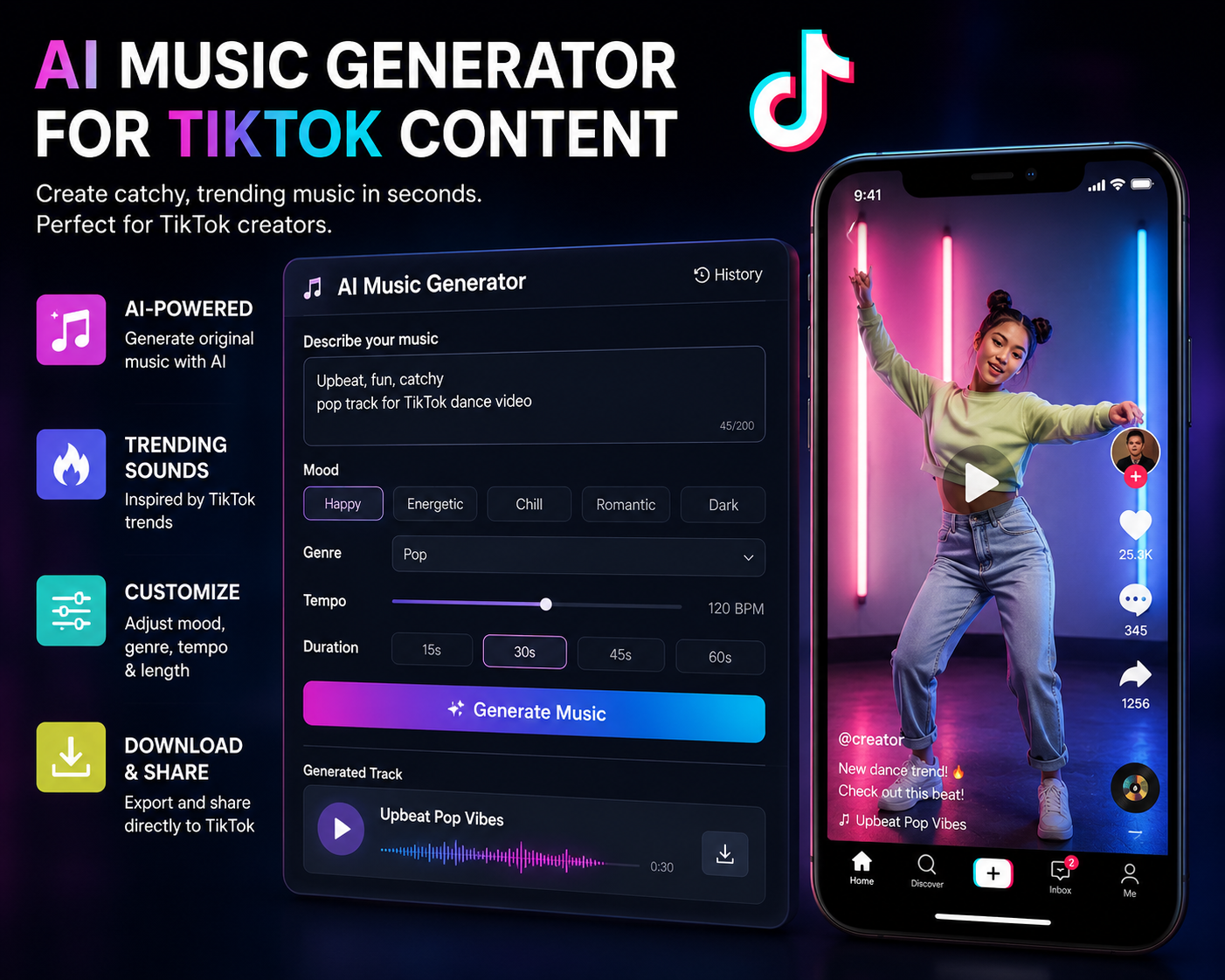 AI Music Generator for TikTok Content