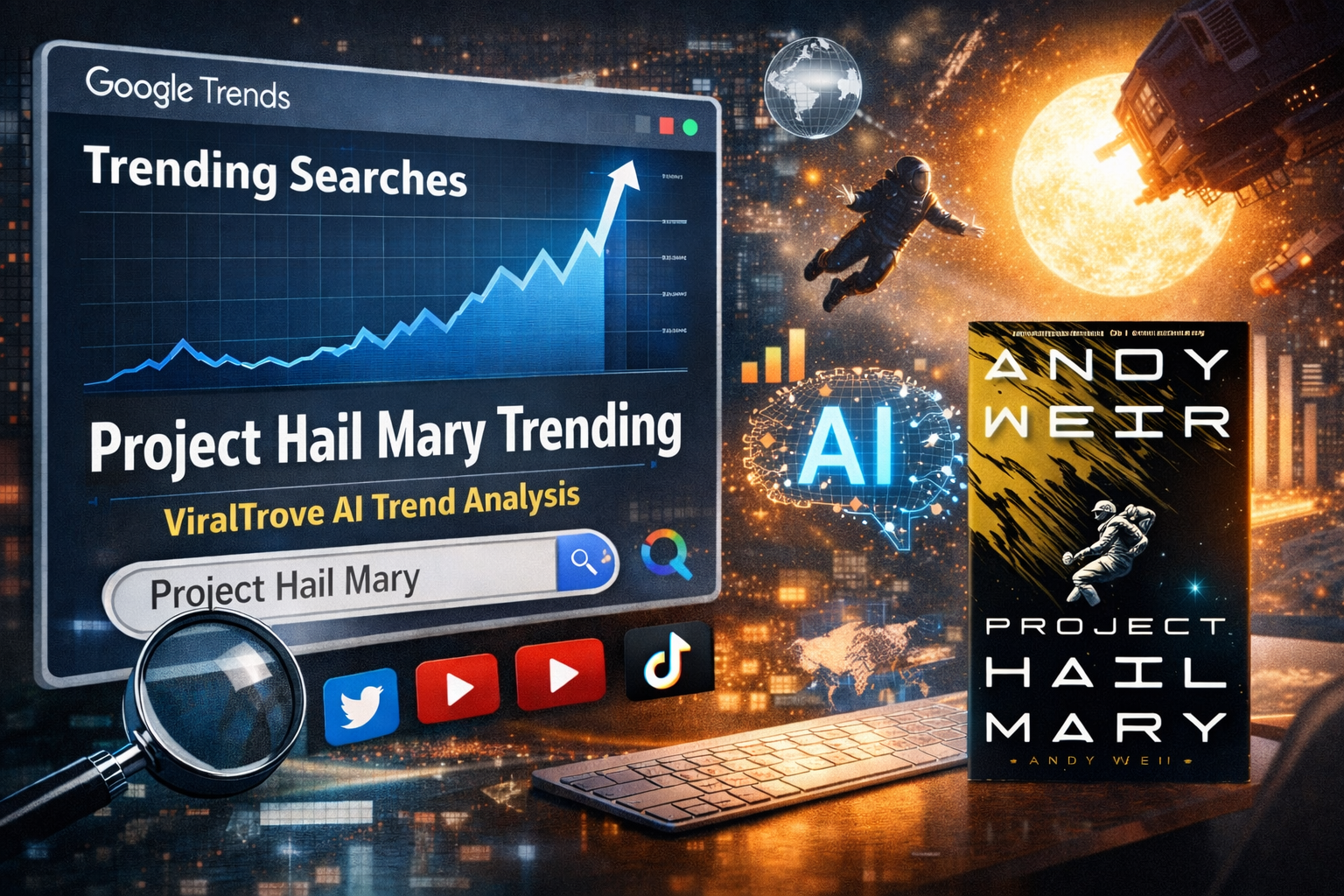 Project Hail Mary trending on Google Trends analysis
