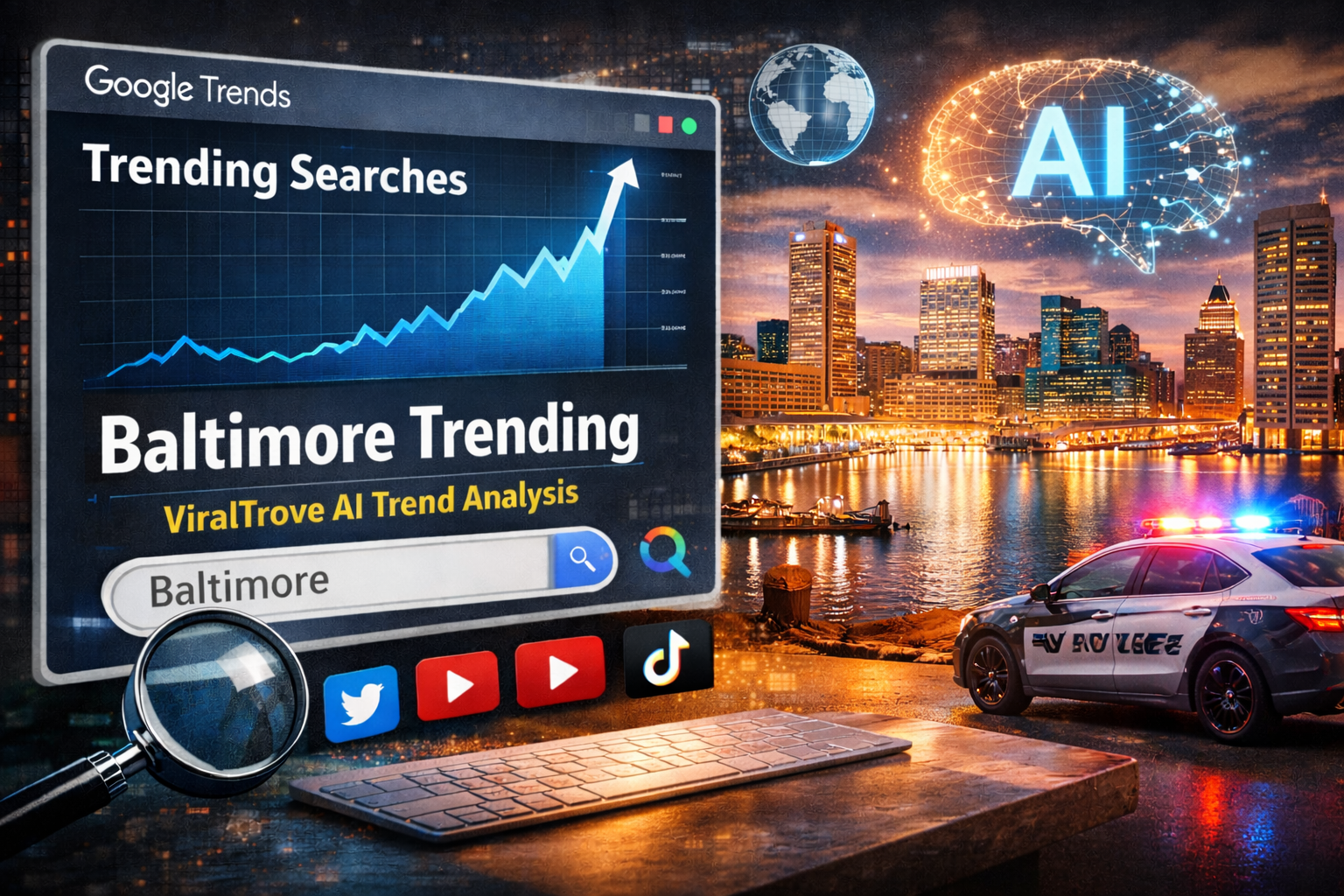 Baltimore trending on Google Trends analysis