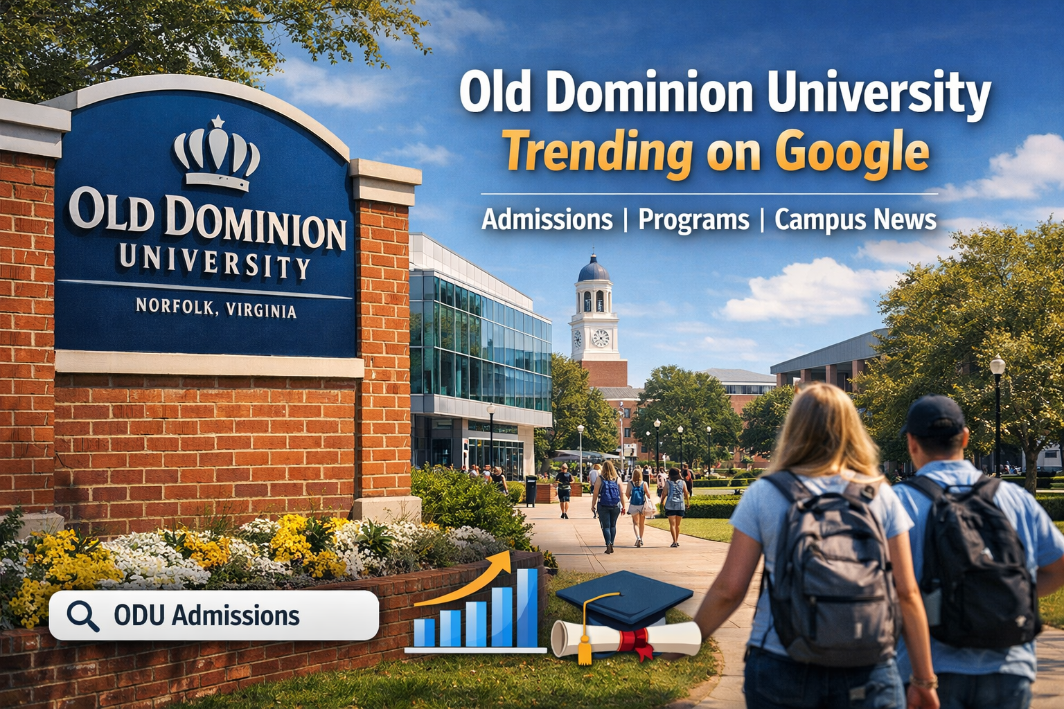 Old Dominion University campus Norfolk Virginia academic programs student life
