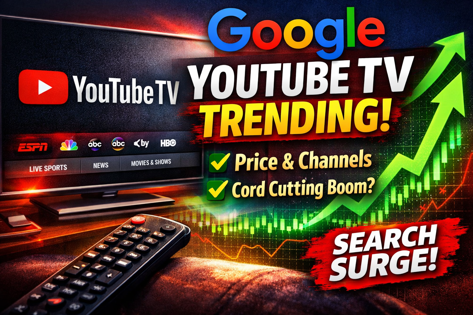 YouTube TV streaming service live television channels smart tv streaming trending search
