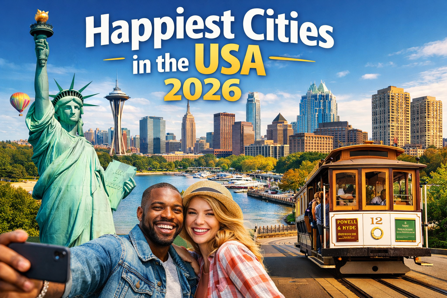 Happiest cities in the world 2026 US cities ranking