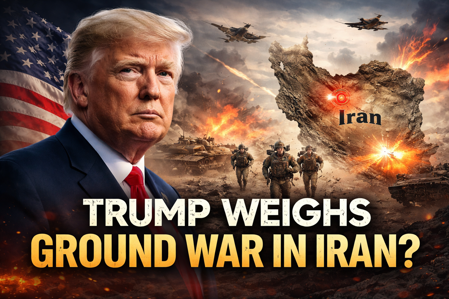 Trump Iran ground war decision 2026