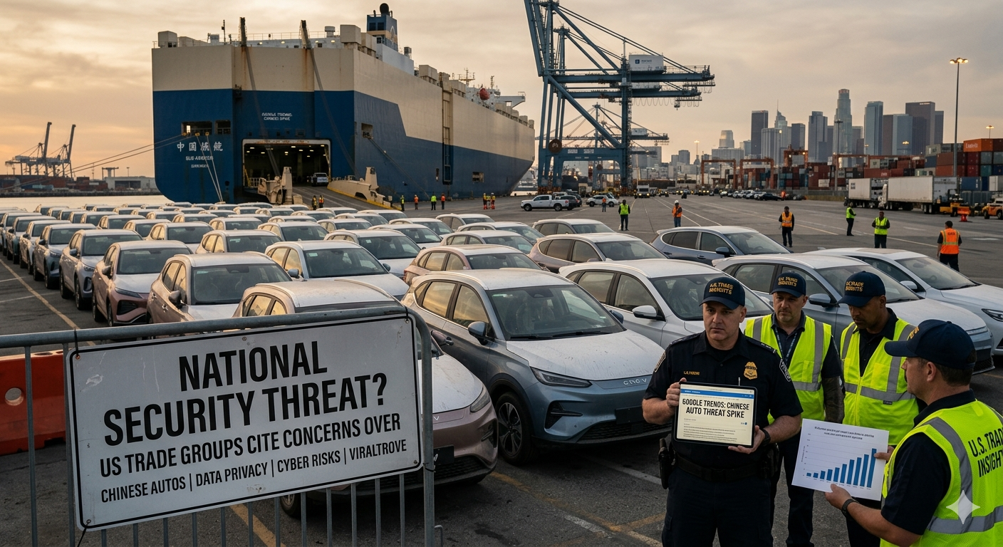 US trade groups Chinese autos national security threat 2026 trends