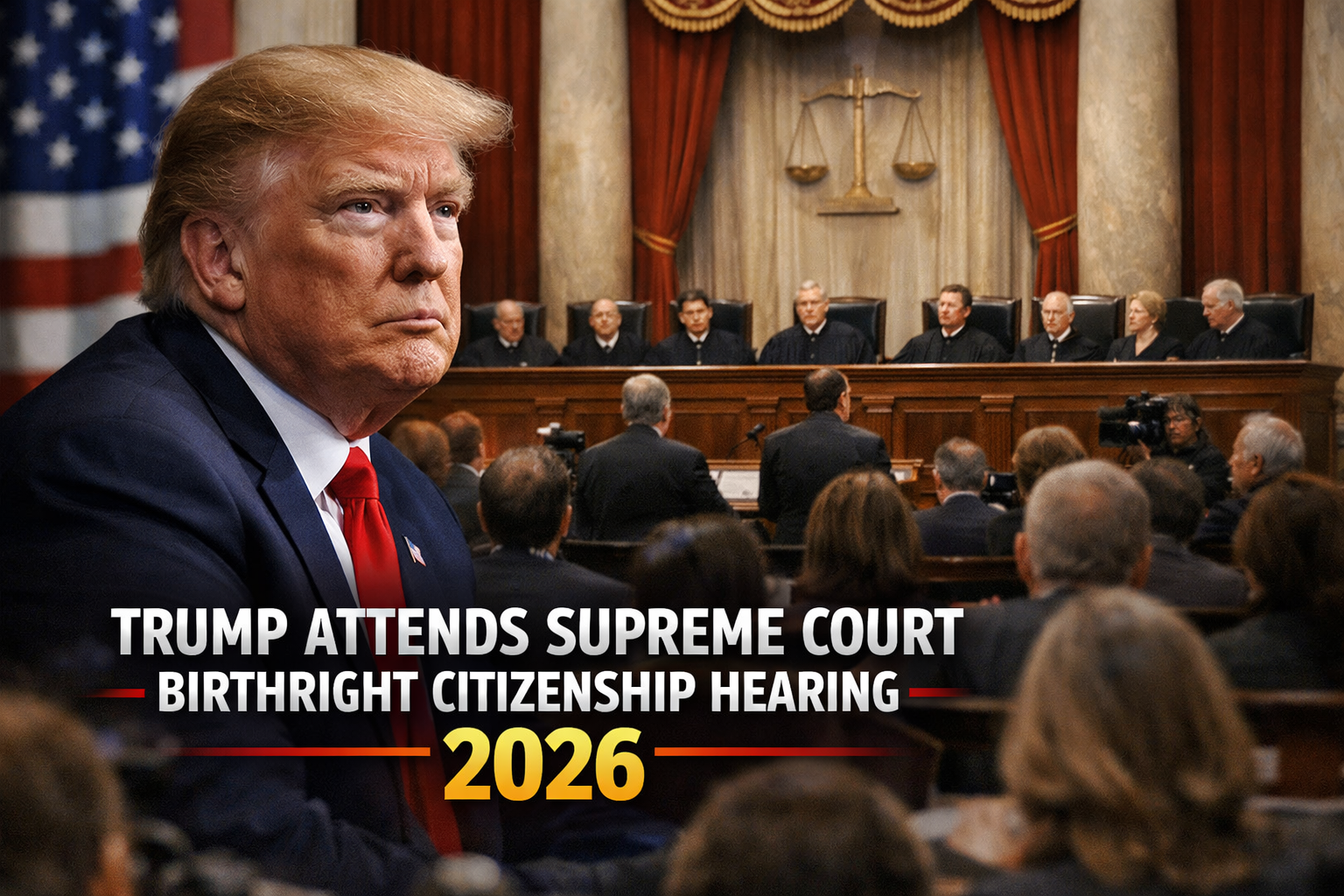Trump attends Supreme Court hearing on birthright citizenship
