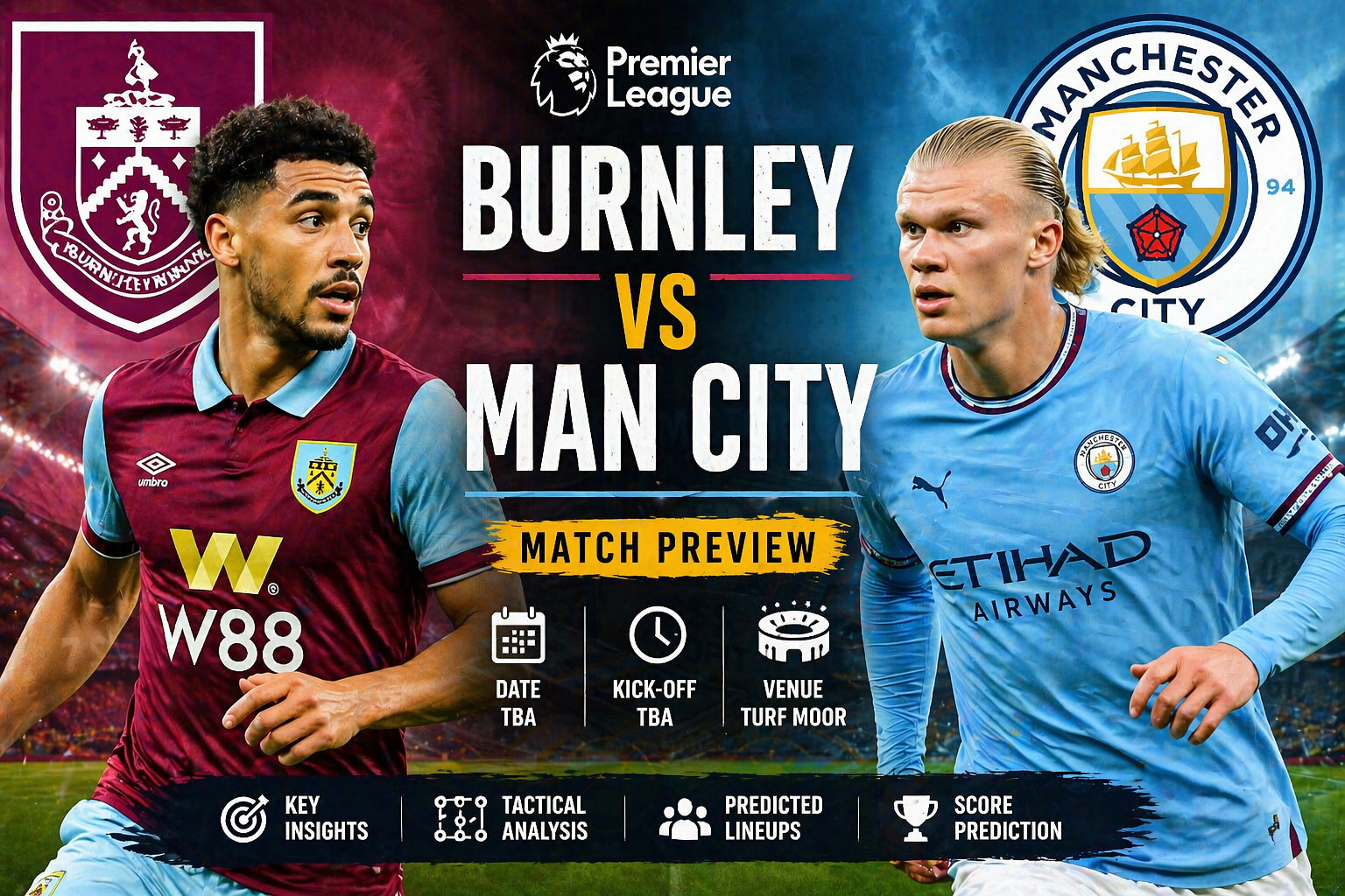 Burnley vs Man City match preview Premier League analysis