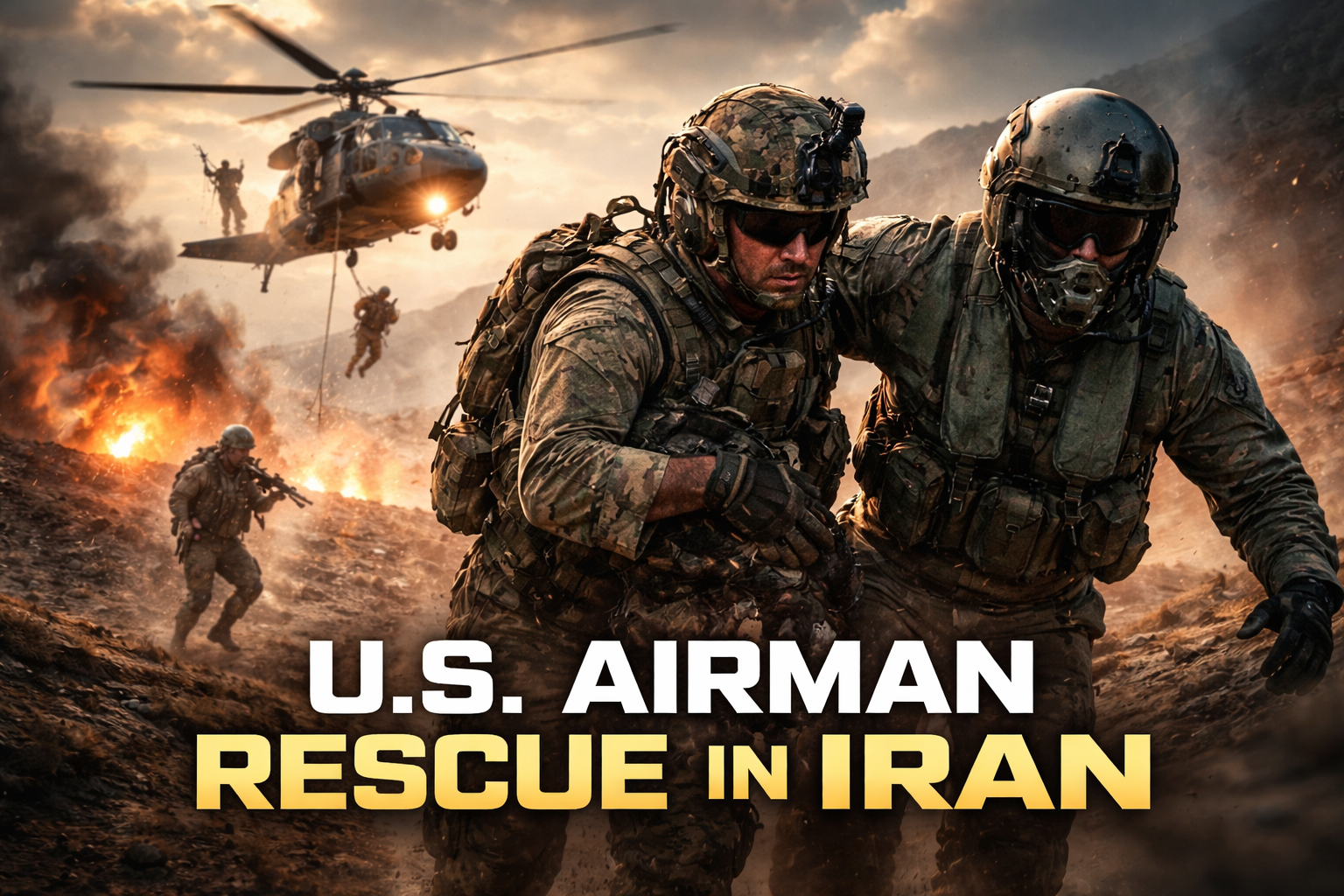 US airman rescue mission in Iran military operation 2026