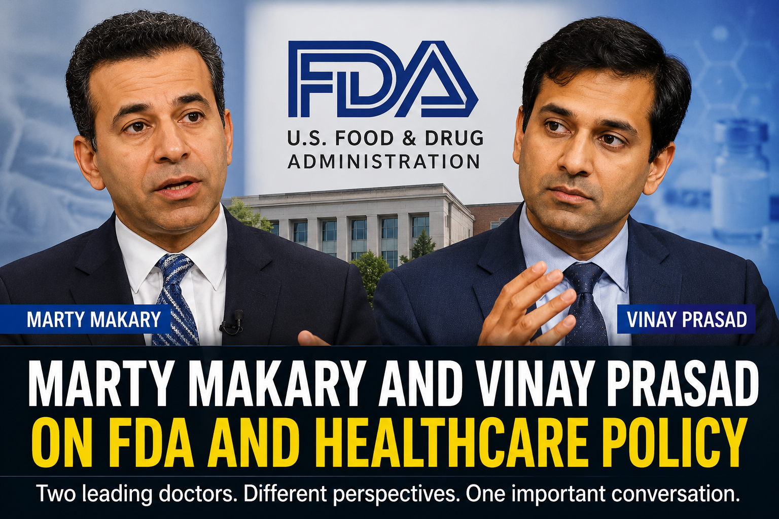 Marty Makary Vinay Prasad FDA healthcare discussion