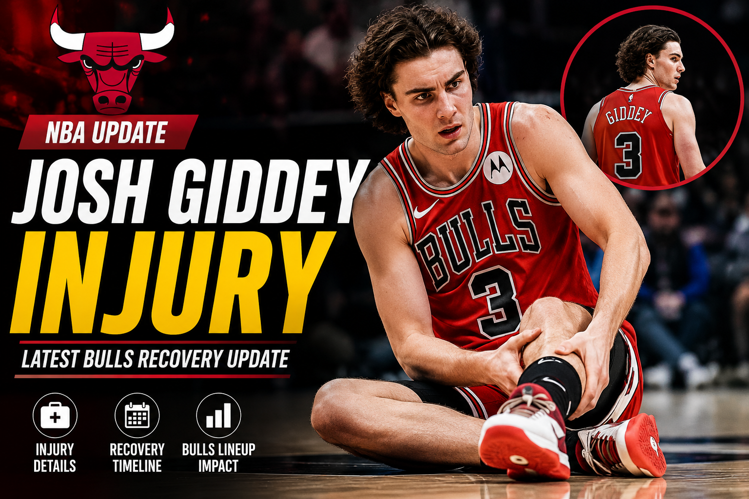 Josh Giddey injury update and Chicago Bulls recovery news