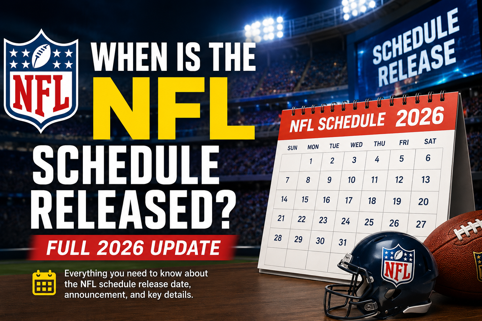NFL schedule release 2026 announcement