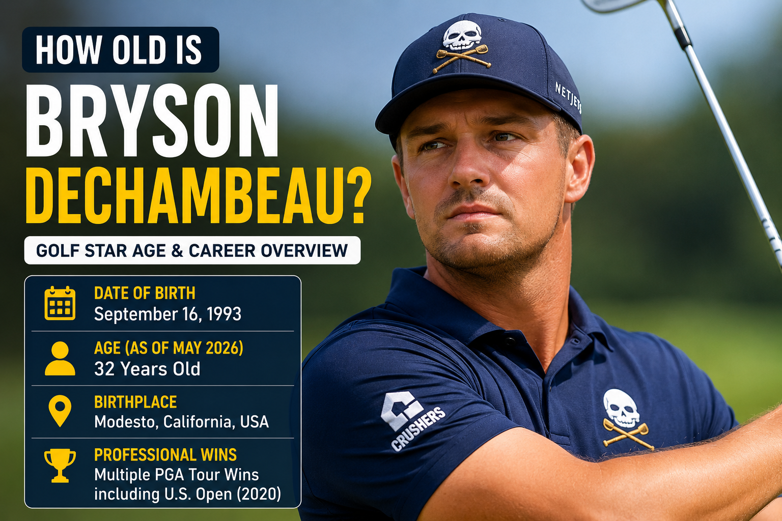 How old is Bryson DeChambeau golf star age and career