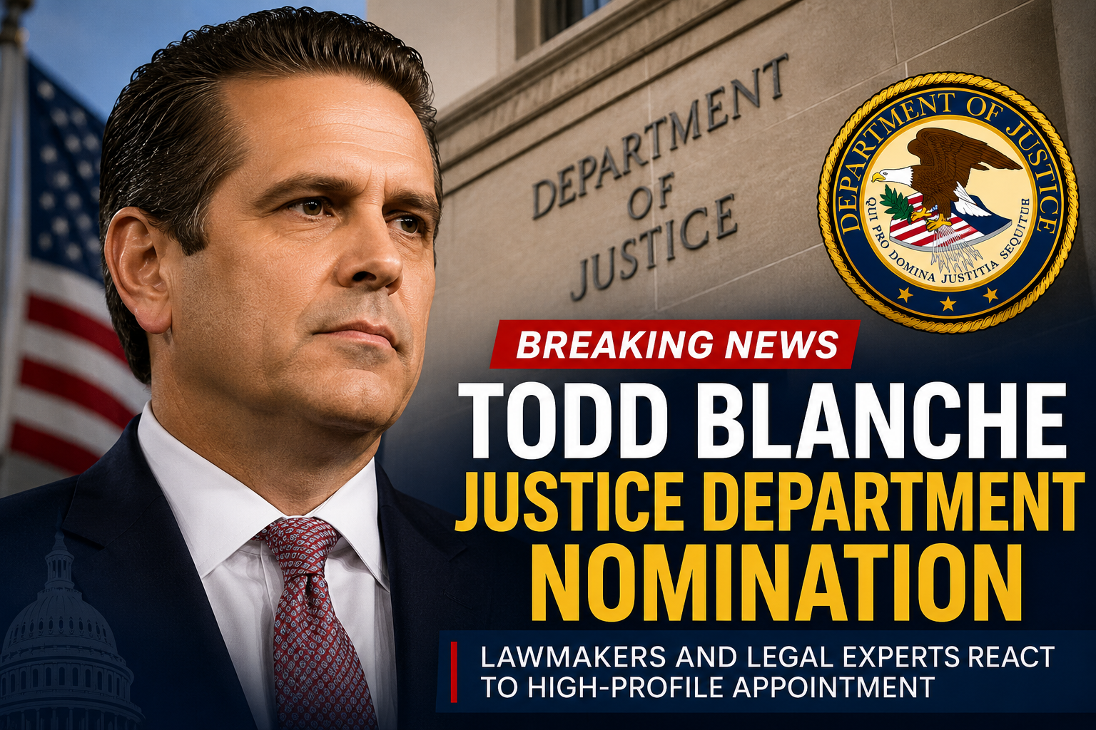 Todd Blanche Justice Department Nomination