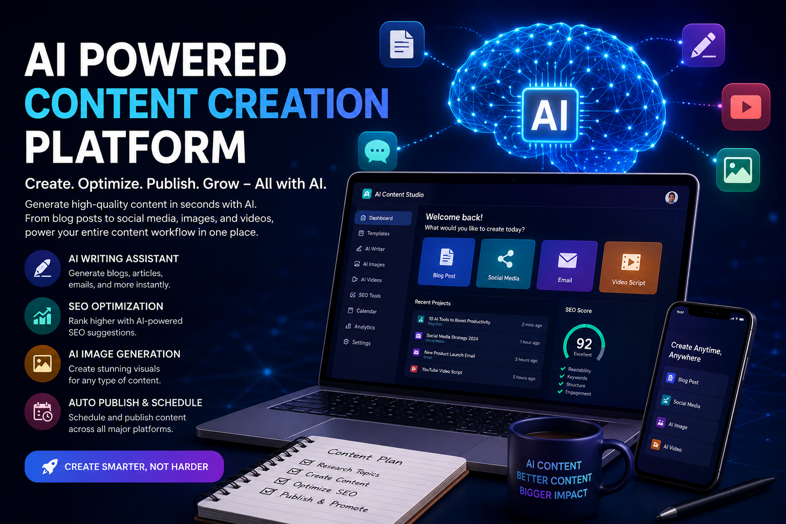 AI Powered Content Creation Platform