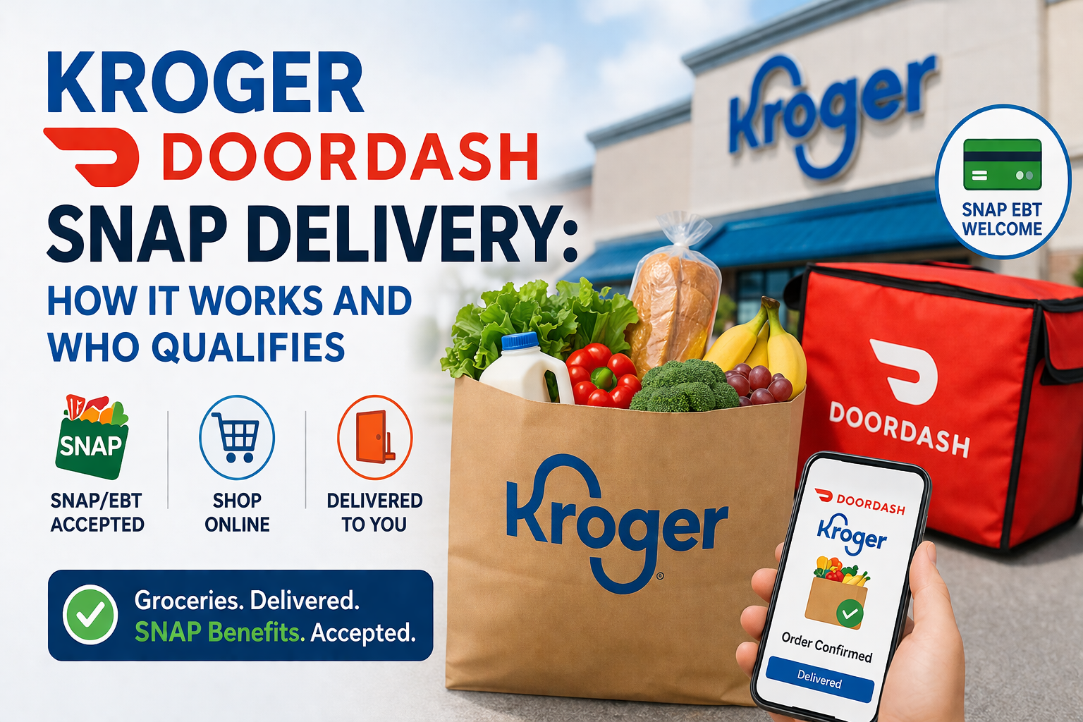 Kroger DoorDash SNAP delivery groceries