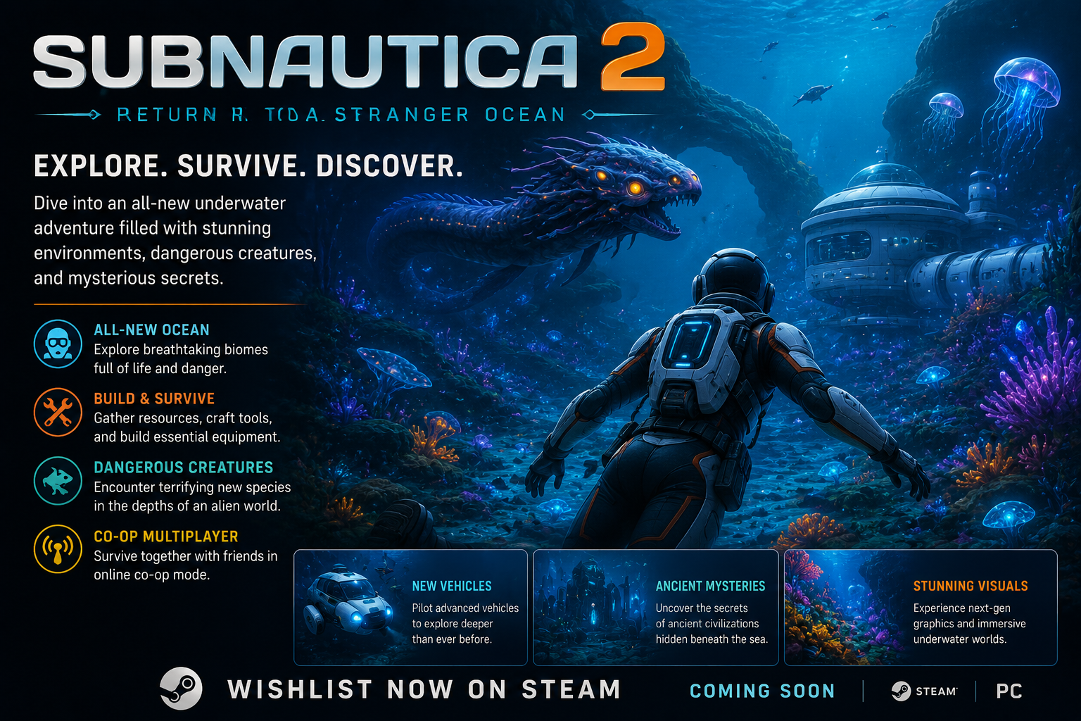 Subnautica 2 survival game underwater exploration updates