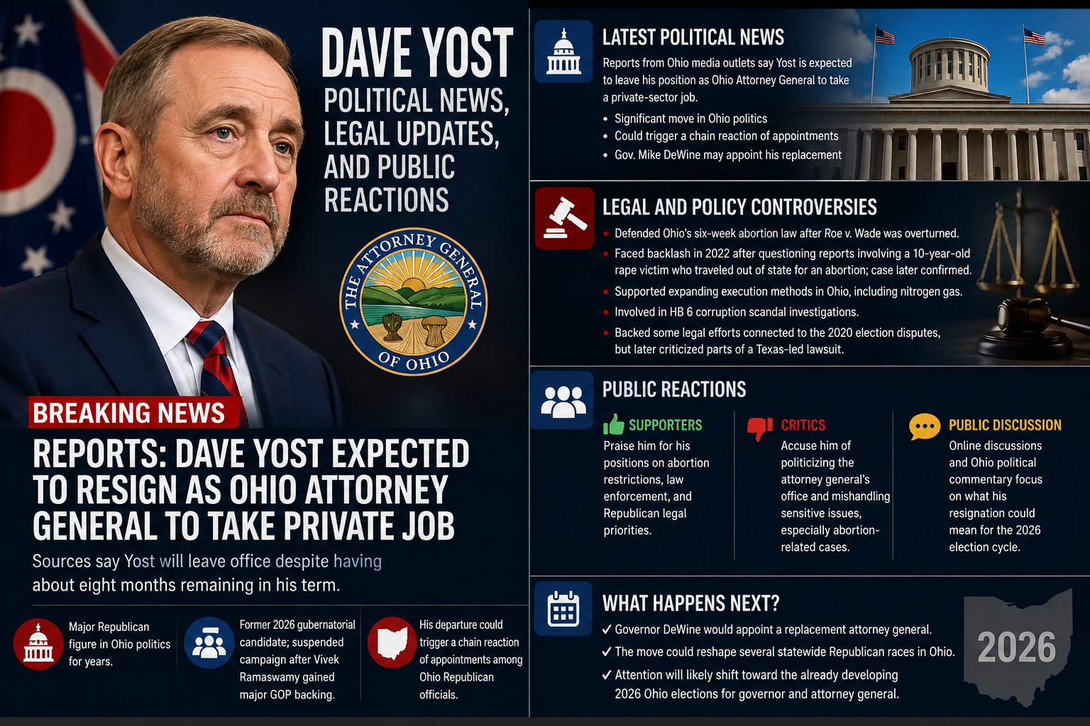 Dave Yost political news and legal updates