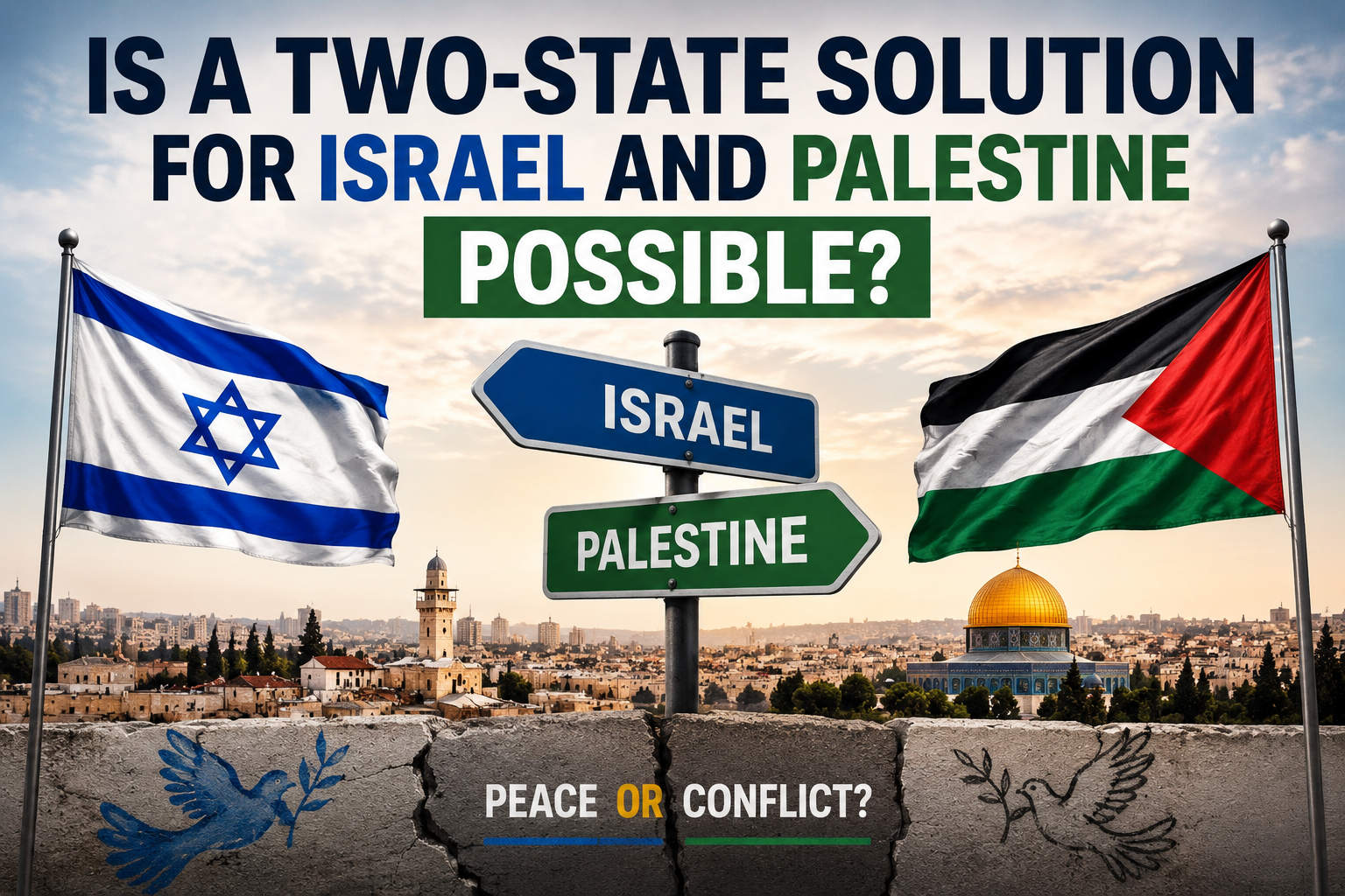 Two-State Solution Israel and Palestine peace discussion