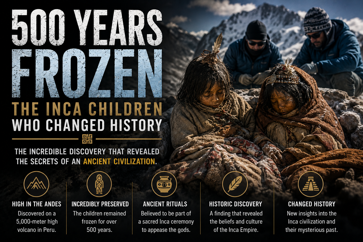 Inca children discovery and frozen Inca mummies documentary