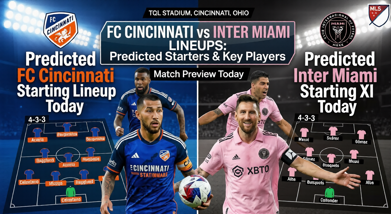 FC Cincinnati vs Inter Miami lineups and MLS match preview