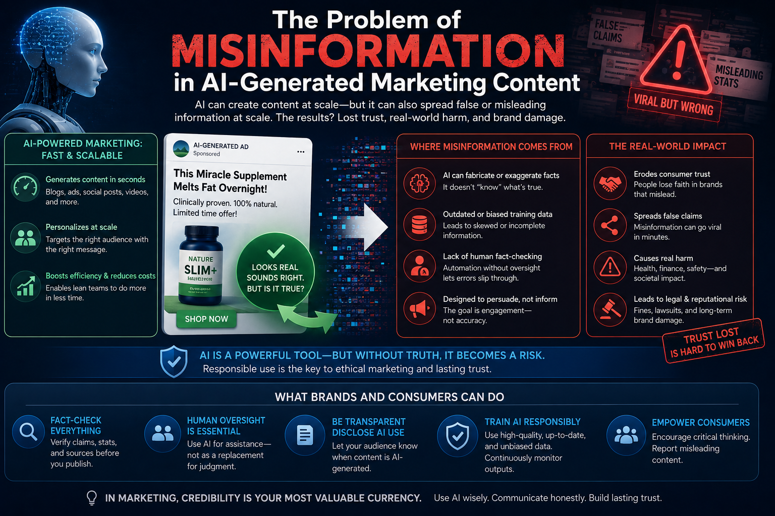 The Problem of Misinformation in AI-Generated Marketing Content