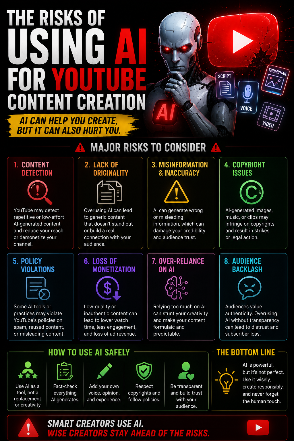 The Risks of Using AI for YouTube Content Creation