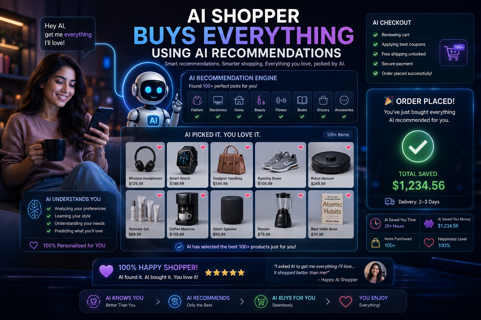AI Shopper Buys Everything Using AI Recommendations