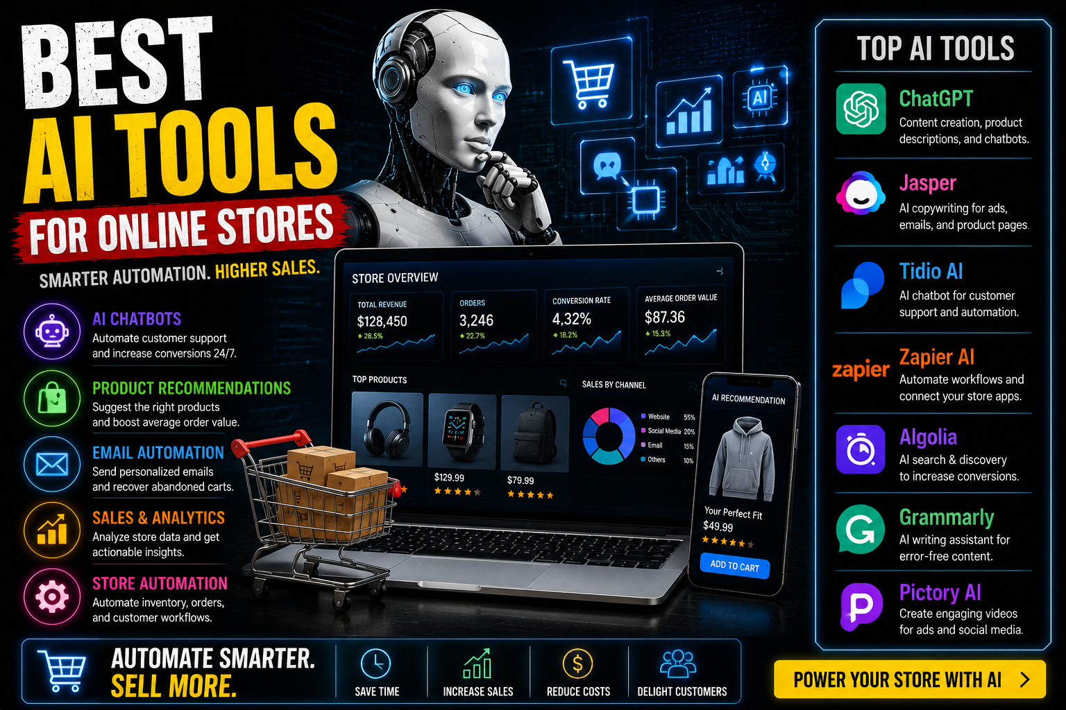 Best AI Tools for Online Stores