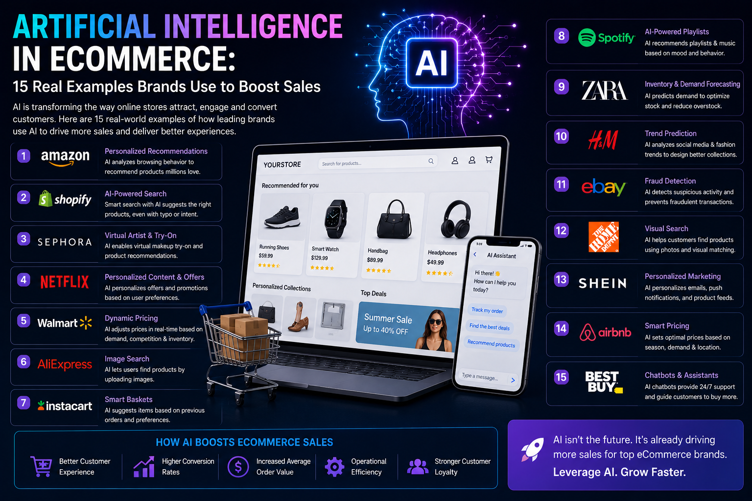 Artificial Intelligence in Ecommerce Examples for Brands